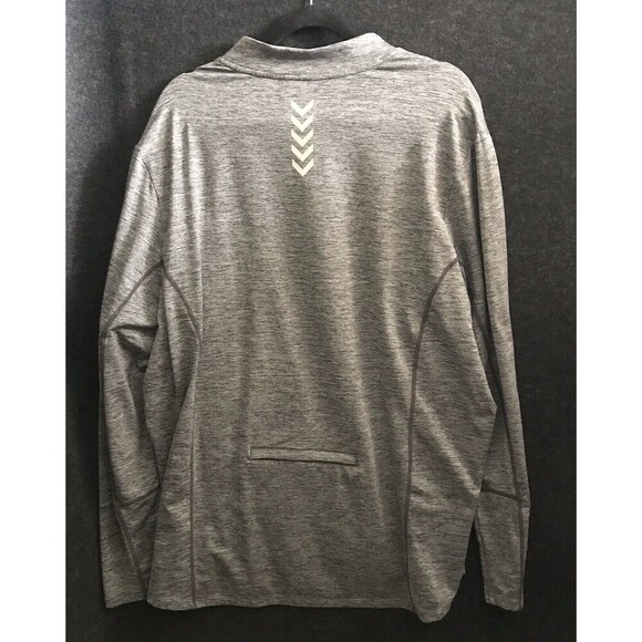 BALEAF Men's 1/4‎ Zip XXL 2XL Running Shirt Long Sleeve Pockets Gray Pullover - Picture 5 of 10